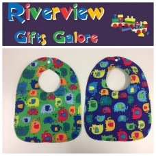 Reversible Bib - Elephants Reversible Bib - Elephants